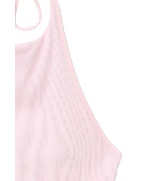 セール】HALTER NECK CUP IN RIB TOPS（Tシャツ/カットソー）｜CLANE