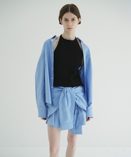 CLANE(クラネ)の「HALTER NECK CUP IN RIB TOPS(Tシャツ/カットソー・レディース・ブラック/ベージュ/ピンク・1/2)」の4枚目の写真