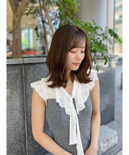 ♡SNIDEL sustainable チェックワンピース ブルー 2♡ Sustainableフリルカラードッキングミニワンピース（ミニ