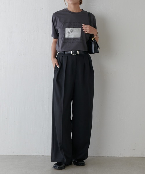 tシャツ シルケットフォトT flower レディース シルケットフォトT flower（Tシャツ/カットソー）｜Lui's