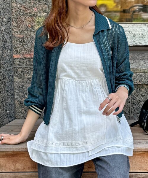 CPCM（シーピーシーエム）の「アソート裾レースキャミチュニック（ワンピース・レディース・ホワイト系その他/ホワイト系その他3/ホワイト系その他2/アイボリー/ブラック系その他・FREE）」の5枚目の写真