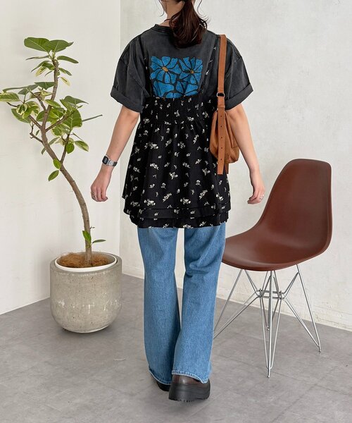 CPCM（シーピーシーエム）の「アソート裾レースキャミチュニック（ワンピース・レディース・ホワイト系その他/ホワイト系その他3/ホワイト系その他2/アイボリー/ブラック系その他・FREE）」の7枚目の写真