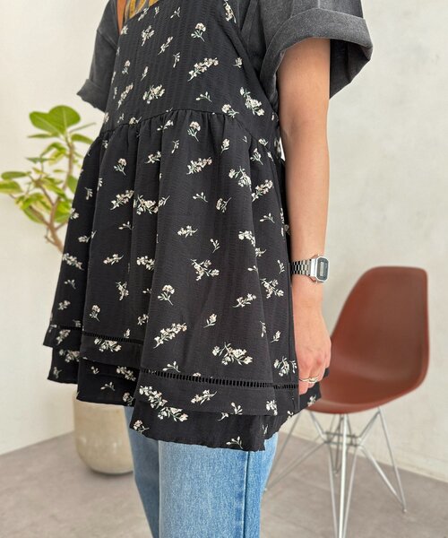 CPCM（シーピーシーエム）の「アソート裾レースキャミチュニック（ワンピース・レディース・ホワイト系その他/ホワイト系その他3/ホワイト系その他2/アイボリー/ブラック系その他・FREE）」の8枚目の写真