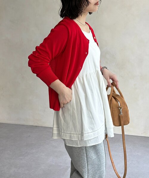 CPCM（シーピーシーエム）の「アソート裾レースキャミチュニック（ワンピース・レディース・ホワイト系その他/ホワイト系その他3/ホワイト系その他2/アイボリー/ブラック系その他・FREE）」の16枚目の写真