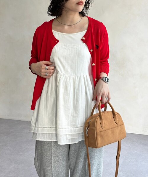 CPCM（シーピーシーエム）の「アソート裾レースキャミチュニック（ワンピース・レディース・ホワイト系その他/ホワイト系その他3/ホワイト系その他2/アイボリー/ブラック系その他・FREE）」の17枚目の写真