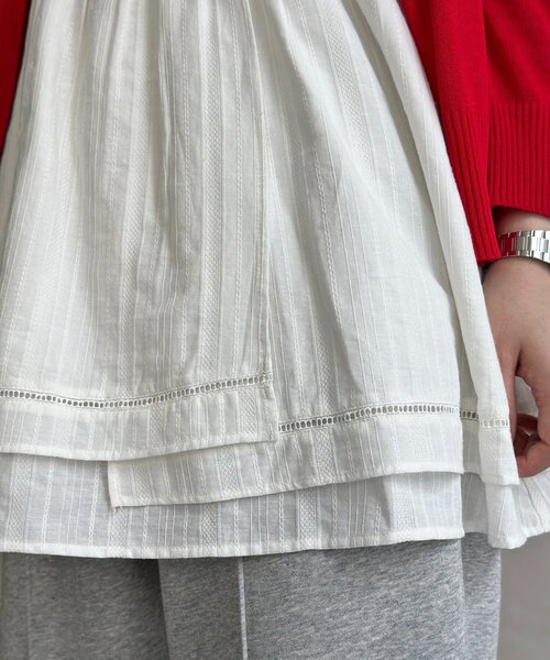 CPCM（シーピーシーエム）の「アソート裾レースキャミチュニック（ワンピース・レディース・ホワイト系その他/ホワイト系その他3/ホワイト系その他2/アイボリー/ブラック系その他・FREE）」の20枚目の写真