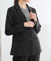 Honeys | 【ストレッチ・マシンウォッシャブル・イージーケア】２つ釦テーラードジャケット(テーラードジャケット)