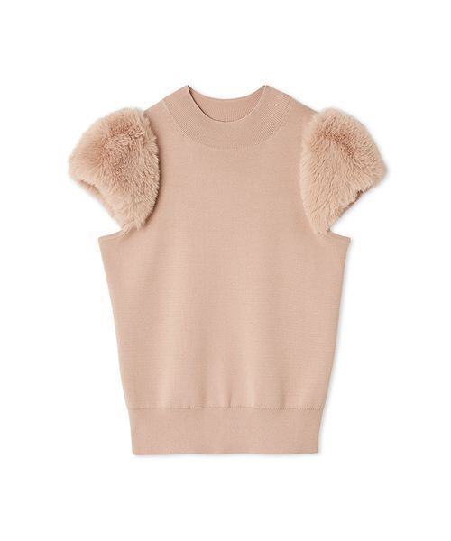 CELFORD（セルフォード）の「シルクブレンドショートファースリーブニット（ニット/セーター・レディース・ピンクベージュ/ミント/ブラック/オフホワイト・38/36）」の18枚目の写真