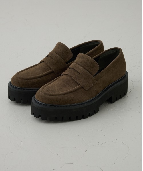 AZUL by moussy(アズールバイマウジー)の「プラットフォームローファー(ローファー・レディース・ブラック/ブラウン・SMALL/MEDIUM/LARGE)」の2枚目の写真