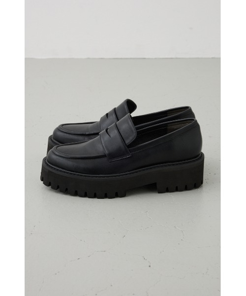 AZUL by moussy(アズールバイマウジー)の「プラットフォームローファー(ローファー・レディース・ブラック/ブラウン・SMALL/MEDIUM/LARGE)」の3枚目の写真