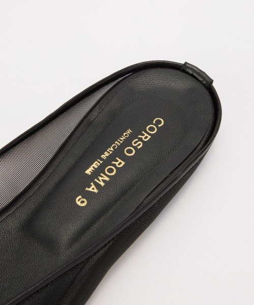 CORSO ROMA，9（コルソローマ）の「【CORSO ROMA 9】チュールパンプス（パンプス・レディース・ベージュ/ブラック・36/38/37）」の14枚目の写真