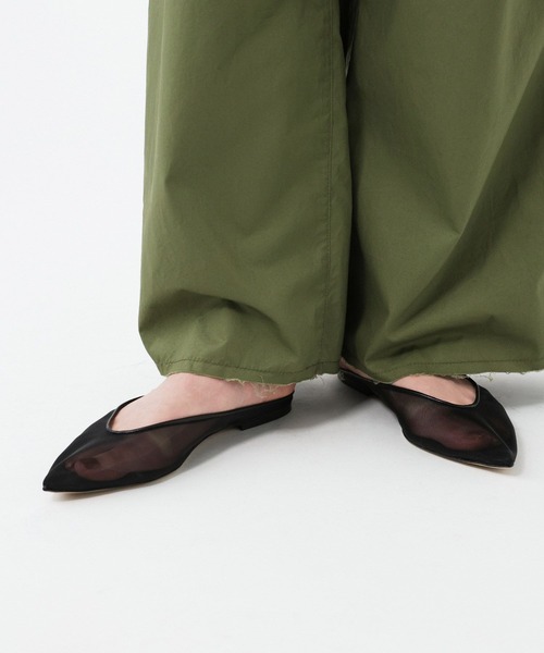 CORSO ROMA，9（コルソローマ）の「【CORSO ROMA 9】チュールパンプス（パンプス・レディース・ベージュ/ブラック・36/38/37）」の3枚目の写真