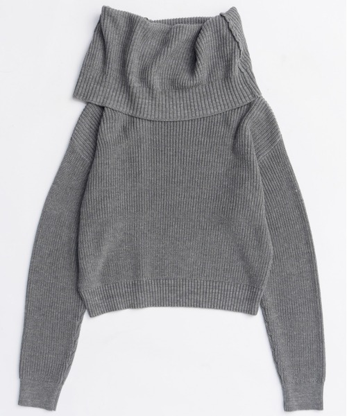 24SS【MAISON SPECIAL】マルチウェイコルセットパーカー 25AW PRE-ORDER】Multiway Off Shoulder Knit Pullover/マルチ