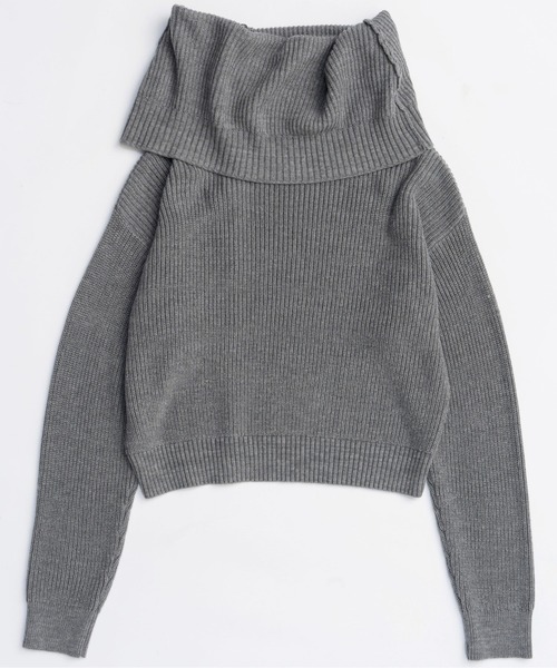 MAISON SPECIAL - MAISON SPECIAL マルチWAYファー加工ボレロニット 25AW PRE-ORDER】Multiway Off Shoulder Knit Pullover/マルチ