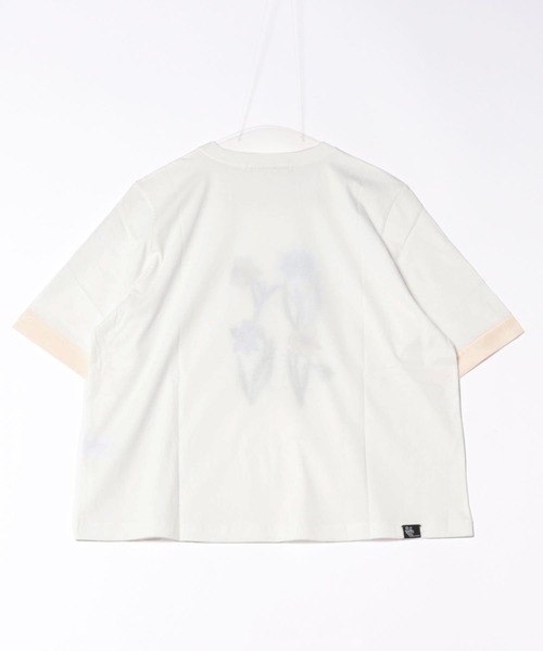 SUPER HAKKA（スーパーハッカ）の「ダファディル刺繍Tシャツ（Tシャツ/カットソー・レディース・ネイビー/オフホワイト/ライトグリーン・FREE）」の5枚目の写真