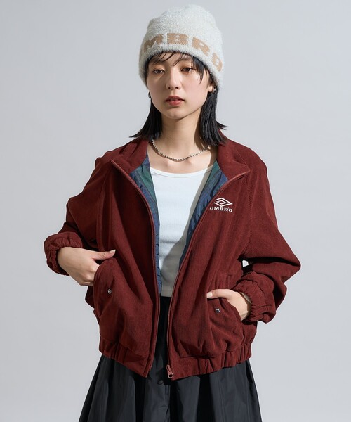 【美品】 Veritecoeur スタンドカラー コーデュロイ ブルゾン フリー UMBRO × FREAK'S STORE/アンブロ 別注 Corduroy Stand Collar