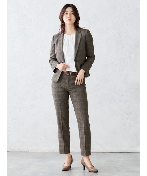 Perfect Suit FActory(パーフェクトスーツファクトリー)の「配色ボウタイブラウス オフホワイト/ブラック/ピンク/ベージュ(Tシャツ/カットソー・レディース・オフホワイト/ベージュ/ブラック/ライトピンク・L/M/S)」の7枚目の写真