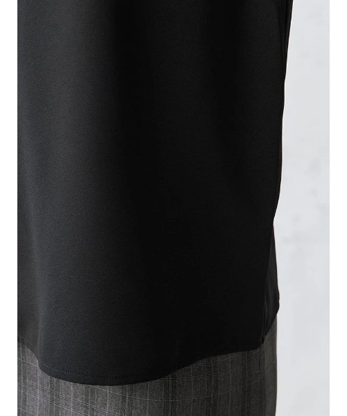 Perfect Suit FActory(パーフェクトスーツファクトリー)の「配色ボウタイブラウス オフホワイト/ブラック/ピンク/ベージュ(Tシャツ/カットソー・レディース・オフホワイト/ベージュ/ブラック/ライトピンク・L/M/S)」の15枚目の写真