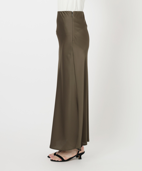 SLOBE IENA（スローブイエナ）の「サテンナロースカート（スカート・レディース・ブラック/カーキ/ブラウン・36/38）」の19枚目の写真