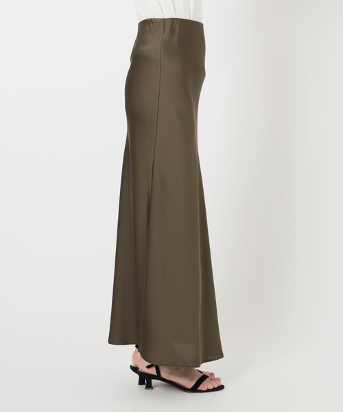 SLOBE IENA（スローブイエナ）の「サテンナロースカート（スカート・レディース・ブラック/カーキ/ブラウン・36/38）」の21枚目の写真