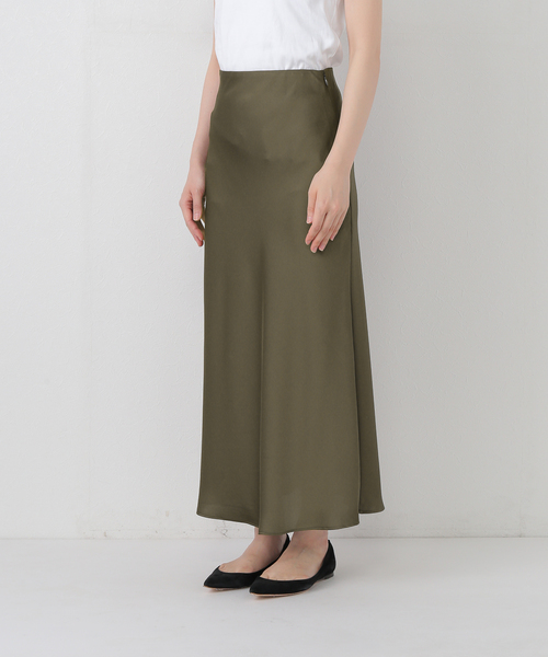 スローブ イエナ（SLOBE IENA）/サテンナロースカート セール】サテンナロースカート（スカート）｜SLOBE IENA