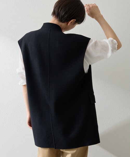 rere ✨Whim Gazette ペプラムジレ ベスト 24AW Whim Gazette(ウィム ガゼット)のペプラムダンボールジレ通販