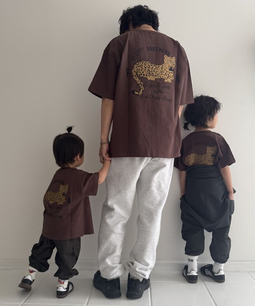 Fluffy BROTHERS(フラッフィーブラザーズ)の「刺繍Tシャツ(Tシャツ/カットソー・キッズ・グリーン/ブラウン・90/100/110/120/80/130/140/150)」の13枚目の写真