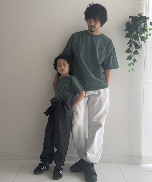 Fluffy BROTHERS(フラッフィーブラザーズ)の「刺繍Tシャツ(Tシャツ/カットソー・キッズ・グリーン/ブラウン・90/100/110/120/80/130/140/150)」の8枚目の写真