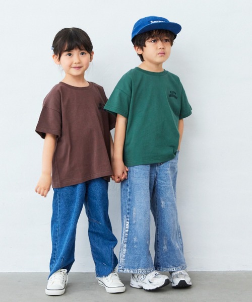Fluffy BROTHERS(フラッフィーブラザーズ)の「刺繍Tシャツ(Tシャツ/カットソー・キッズ・グリーン/ブラウン・90/100/110/120/80/130/140/150)」の11枚目の写真