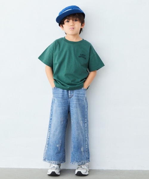 Fluffy BROTHERS(フラッフィーブラザーズ)の「刺繍Tシャツ(Tシャツ/カットソー・キッズ・グリーン/ブラウン・90/100/110/120/80/130/140/150)」の22枚目の写真