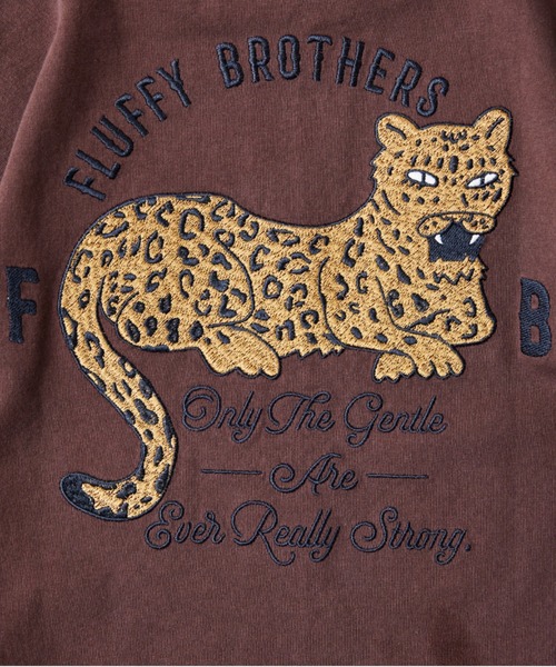 Fluffy BROTHERS(フラッフィーブラザーズ)の「刺繍Tシャツ(Tシャツ/カットソー・キッズ・グリーン/ブラウン・90/100/110/120/80/130/140/150)」の21枚目の写真