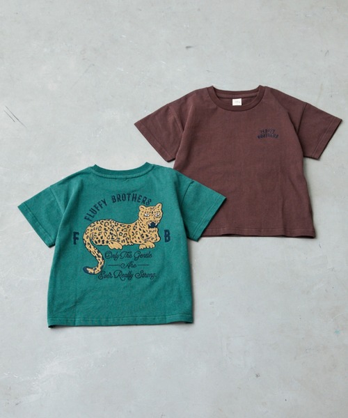 Fluffy BROTHERS(フラッフィーブラザーズ)の「刺繍Tシャツ(Tシャツ/カットソー・キッズ・グリーン/ブラウン・90/100/110/120/80/130/140/150)」の15枚目の写真