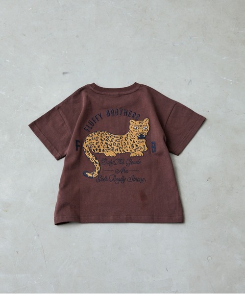 Fluffy BROTHERS(フラッフィーブラザーズ)の「刺繍Tシャツ(Tシャツ/カットソー・キッズ・グリーン/ブラウン・90/100/110/120/80/130/140/150)」の20枚目の写真