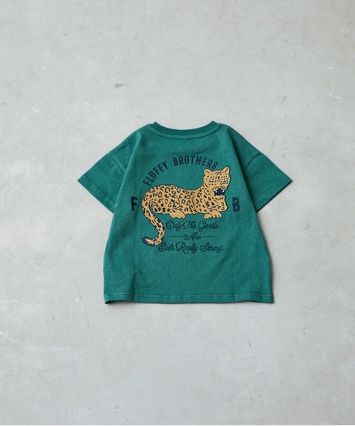 Fluffy BROTHERS(フラッフィーブラザーズ)の「刺繍Tシャツ(Tシャツ/カットソー・キッズ・グリーン/ブラウン・90/100/110/120/80/130/140/150)」の18枚目の写真