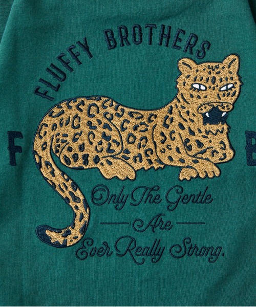 Fluffy BROTHERS(フラッフィーブラザーズ)の「刺繍Tシャツ(Tシャツ/カットソー・キッズ・グリーン/ブラウン・90/100/110/120/80/130/140/150)」の19枚目の写真