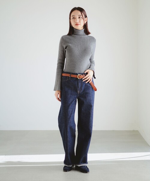 B:MING by BEAMS(ビーミングバイビームス)の「フレア スリーブ ニット(ニット/セーター・レディース・ライトグレー/ブラウン系その他/ブラック・ONE SIZE)」の14枚目の写真
