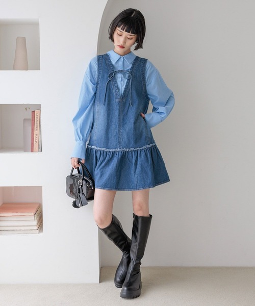 LOWRYS FARM（ローリーズファーム）の「チャームツキミニボストン  592822（ボストンバッグ・レディース・ブラック/ピンク/ブラウン/ドット/アイボリー/ピンク系その他・FREE）」の10枚目の写真