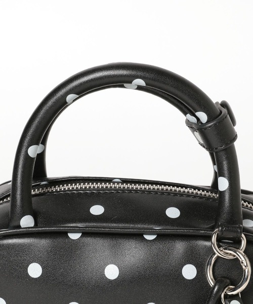 LOWRYS FARM（ローリーズファーム）の「チャームツキミニボストン  592822（ボストンバッグ・レディース・ブラック/ピンク/ブラウン/ドット/アイボリー/ピンク系その他・FREE）」の20枚目の写真