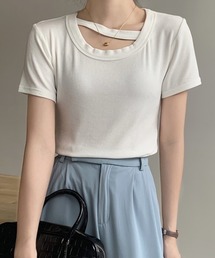 カットアウトカラーＴシャツ