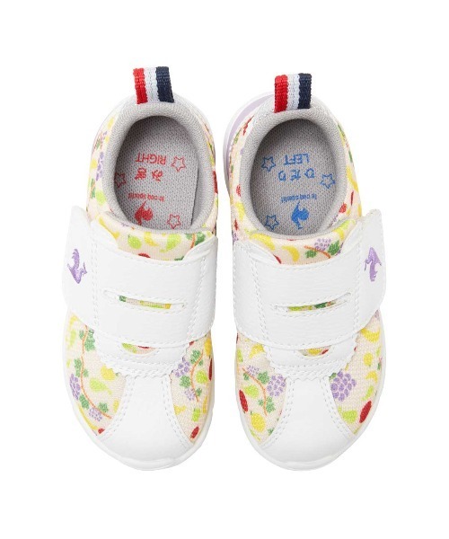 le coq sportif（ルコックスポルティフ）の「LCS モンペリエ VI F ART（スニーカー・キッズ・グリーン系/パープル系その他・13.5cm/14.0cm/14.5cm/15.0cm/15.5cm/16.0cm/16.5cm/17.0cm/17.5cm/18.0cm/13.0cm）」の4枚目の写真