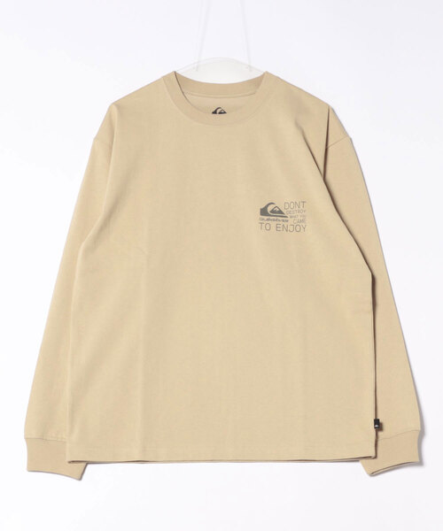 Quiksilver（クイックシルバー）の「TC DISTORTED BOX LT /クイックシルバーバックプリント長袖ロンT（Tシャツ/カットソー・メンズ・ブラック/ホワイト/ベージュ・MEDIUM/LARGE/X-LARGE）」の3枚目の写真
