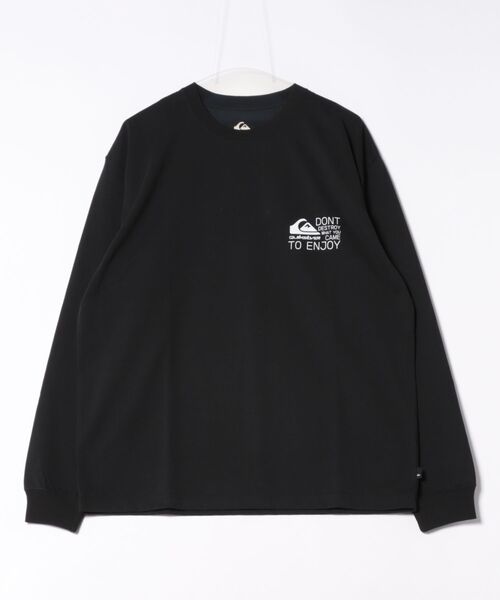 Quiksilver（クイックシルバー）の「TC DISTORTED BOX LT /クイックシルバーバックプリント長袖ロンT（Tシャツ/カットソー・メンズ・ブラック/ホワイト/ベージュ・MEDIUM/LARGE/X-LARGE）」の2枚目の写真