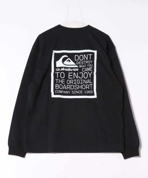 Quiksilver（クイックシルバー）の「TC DISTORTED BOX LT /クイックシルバーバックプリント長袖ロンT（Tシャツ/カットソー・メンズ・ブラック/ホワイト/ベージュ・MEDIUM/LARGE/X-LARGE）」の4枚目の写真