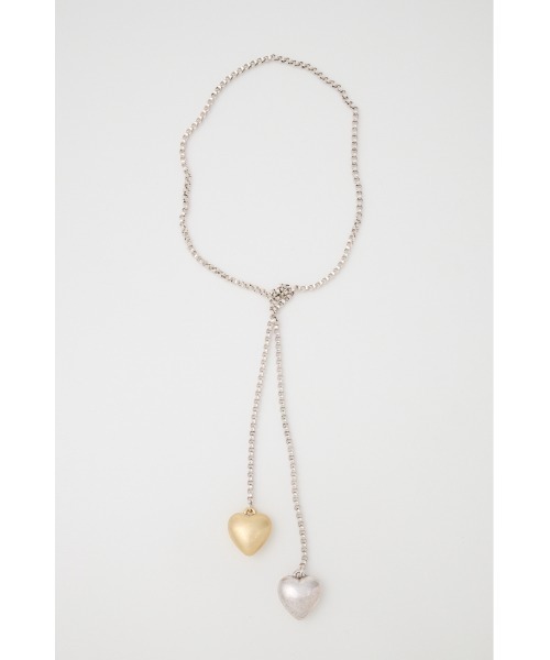 MOUSSY（マウジー）の「DOUBLE HEART ネックレス（ネックレス・レディース・マルチ・FREE）」の3枚目の写真