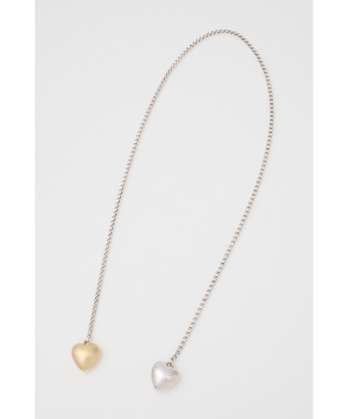 MOUSSY（マウジー）の「DOUBLE HEART ネックレス（ネックレス・レディース・マルチ・FREE）」の6枚目の写真