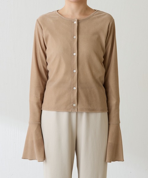 COLLAGE GALLARDAGALANTE（コラージュガリャルダガランテ）の「フロッキー2WAYカーディガン/ZOZO限定（カーディガン/ボレロ・レディース・ブラック/ベージュ・FREE）」の20枚目の写真