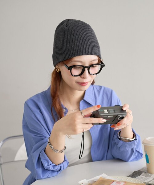 DISCOAT（ディスコート）の「【ユニセックス】コンフォートリブビーニー（ニットキャップ/ビーニー・レディース・ブラック/ブラウン/チャコールグレー・FREE）」の3枚目の写真