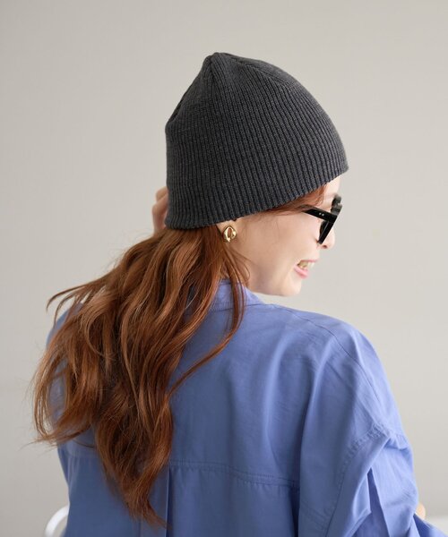 DISCOAT（ディスコート）の「【ユニセックス】コンフォートリブビーニー（ニットキャップ/ビーニー・レディース・ブラック/ブラウン/チャコールグレー・FREE）」の15枚目の写真