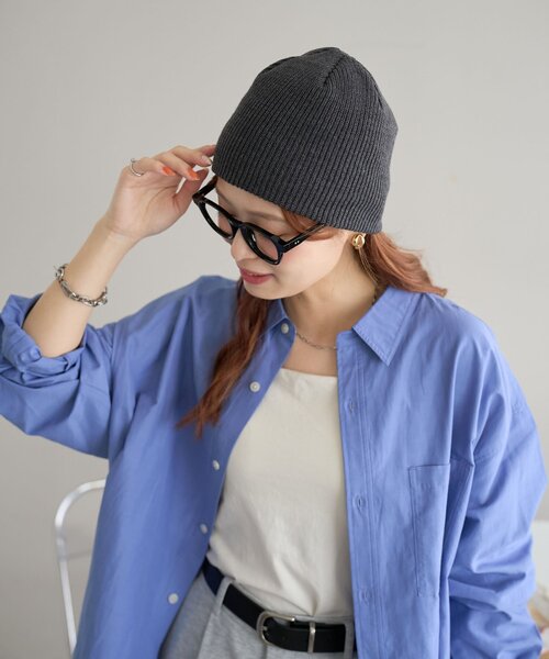 DISCOAT（ディスコート）の「【ユニセックス】コンフォートリブビーニー（ニットキャップ/ビーニー・レディース・ブラック/ブラウン/チャコールグレー・FREE）」の19枚目の写真