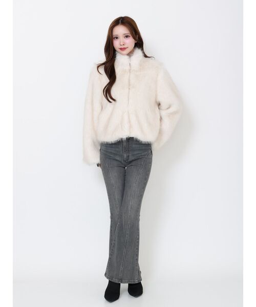 EATME（イートミー）の「ラインフレアデニムパンツ（デニムパンツ・レディース・ブルー/ブラック/ライトブルー・SMALL/MEDIUM）」の13枚目の写真